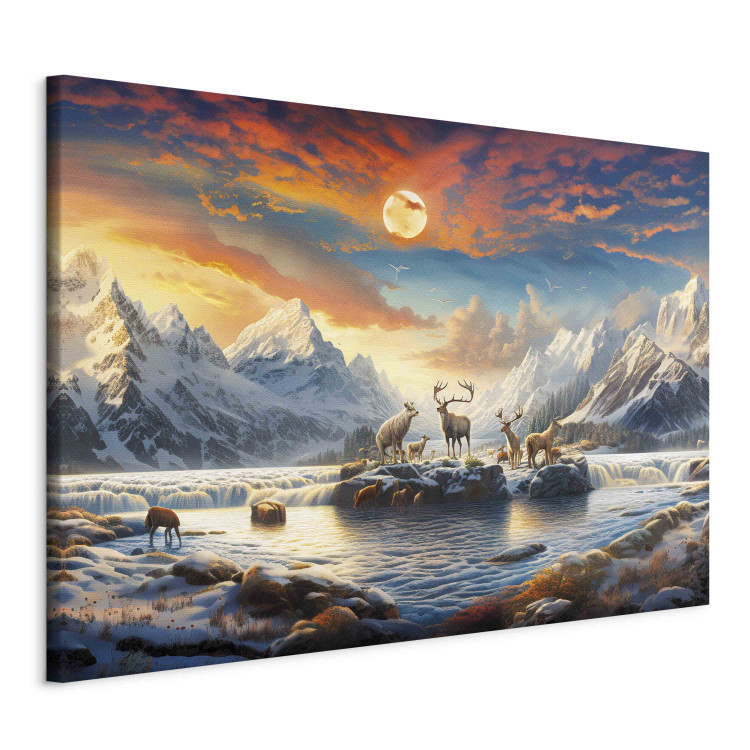Large canvas print Eastern Taiga - A Phenomenal Winter Landscape of the Remote Wilderness [Large Format] 151541 additionalImage 2