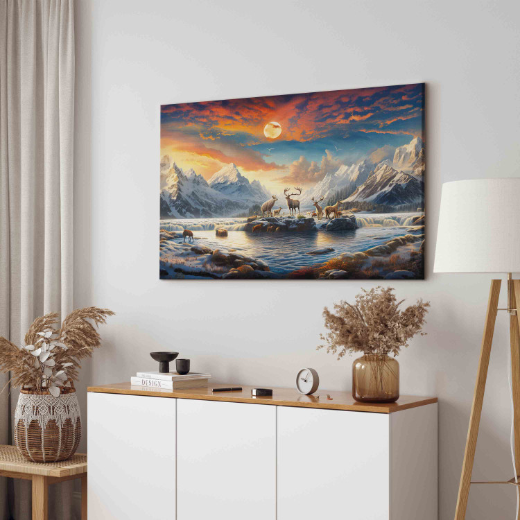 Large canvas print Eastern Taiga - A Phenomenal Winter Landscape of the Remote Wilderness [Large Format] 151541 additionalImage 3
