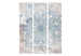 Room Divider Screen Mandala - Bright Cream-Colored Ornament on a Blue Background [Room Dividers] 151741 additionalThumb 3