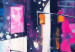 Canvas Art Print New York - Urban Lights Reflecting the Pink Shades of Night 151941 additionalThumb 4