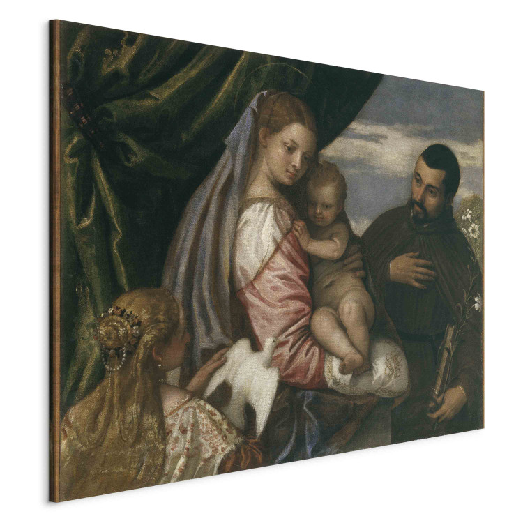 Art Reproduction Mary with Child, Saint Catherine of Alexandria and the donour Michele Spaventi 158041 additionalImage 2