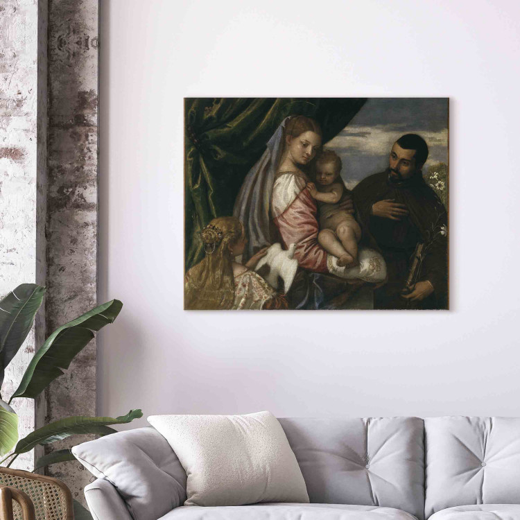 Art Reproduction Mary with Child, Saint Catherine of Alexandria and the donour Michele Spaventi 158041 additionalImage 3