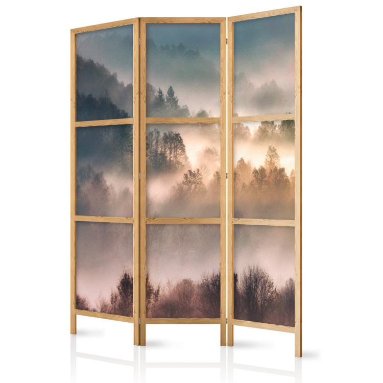 Folding Screen Mountainous Forest - Landscape in Nostalgic Mist [Room Dividers] 159541 additionalImage 5