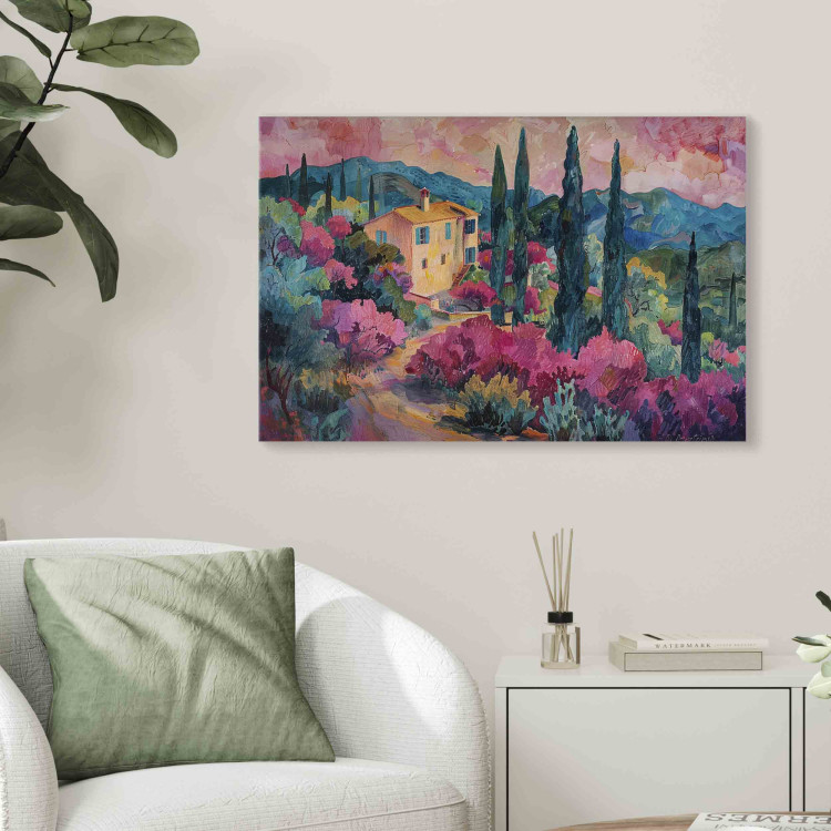 Canvas Print Pink Landscape - Composition With Mediterranean View 159941 additionalImage 9