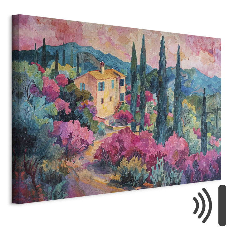 Canvas Print Pink Landscape - Composition With Mediterranean View 159941 additionalImage 8