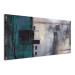 Canvas In Turquoise (1-piece) - abstract composition in shades of gray 46641 additionalThumb 2