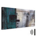 Canvas In Turquoise (1-piece) - abstract composition in shades of gray 46641 additionalThumb 8