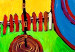 Canvas Abstraction (3-piece) - Playground with a motif of colourful circles 48441 additionalThumb 2