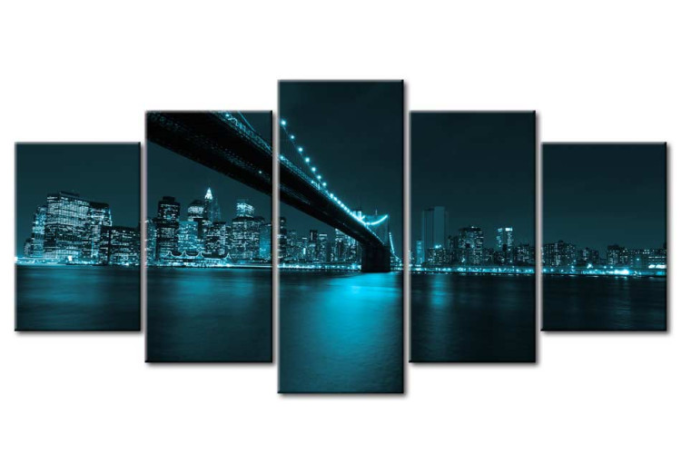 Canvas Art Print Cold night in New York City 49941