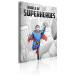Canvas World of Superheroes (1-part) - street art with a man and inscriptions 55241 additionalThumb 2