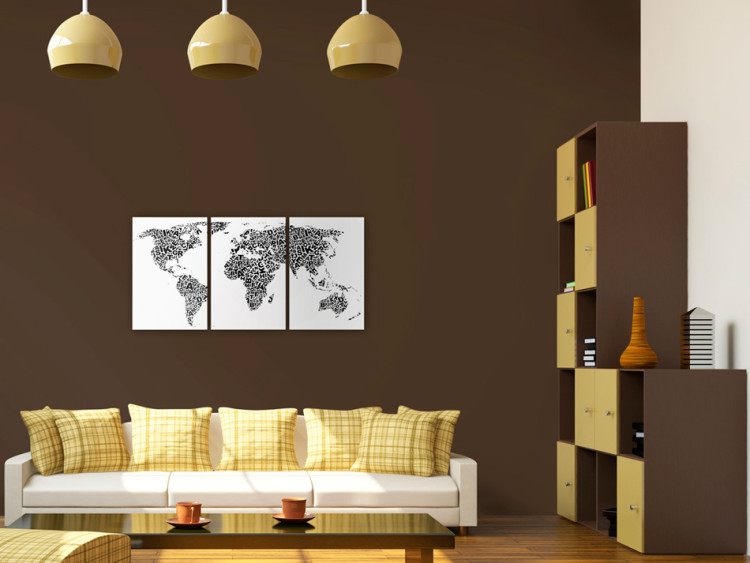 Canvas Art Print Letters, letters and continents 55341 additionalImage 3