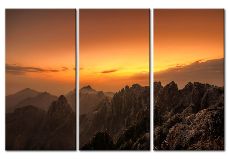 Canvas Art Print Mountain - sunset 58741