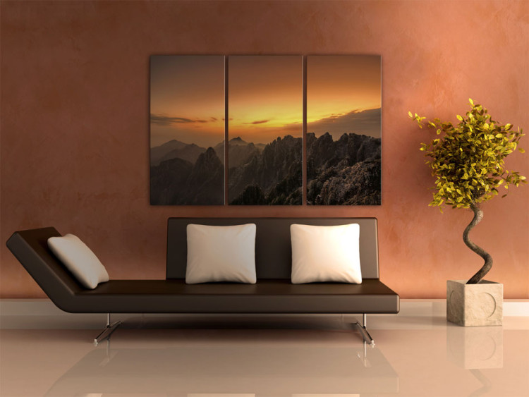 Canvas Art Print Mountain - sunset 58741 additionalImage 3