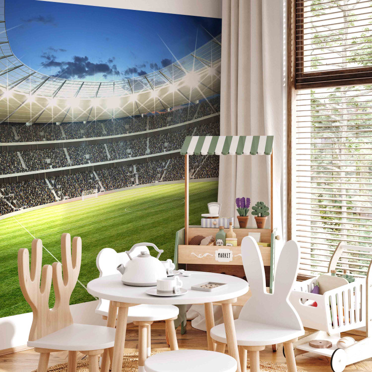 Wall Mural Football Match - Sports stadium filled with fans for a teenager 61141 additionalImage 6
