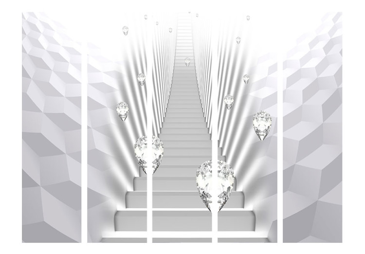 Folding Screen Mneme II - abstract space with diamonds and grand stairs 95341 additionalImage 3