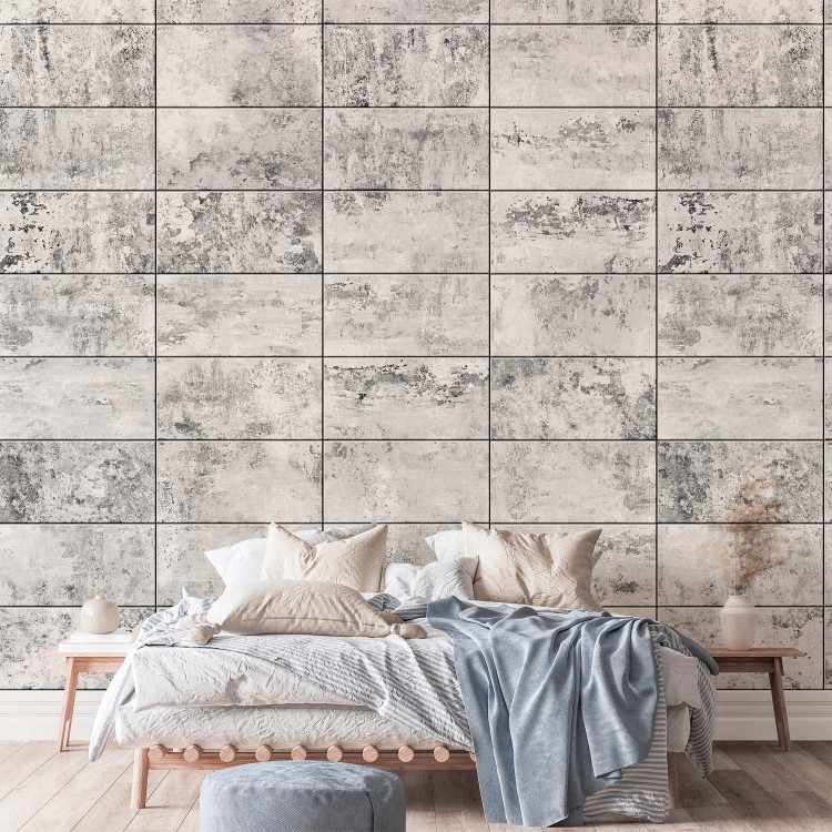 Modern Wallpaper Concrete Tiles 107651 additionalImage 3