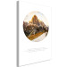 Canvas Print The soul of an explorer - alpine peaks with an inscription 114951 additionalThumb 2