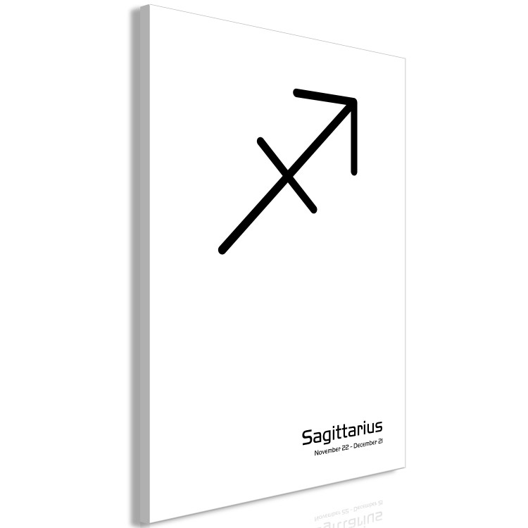 Canvas Art Print Sagittarius sign - graphic with an inscription on a white background 117051 additionalImage 2