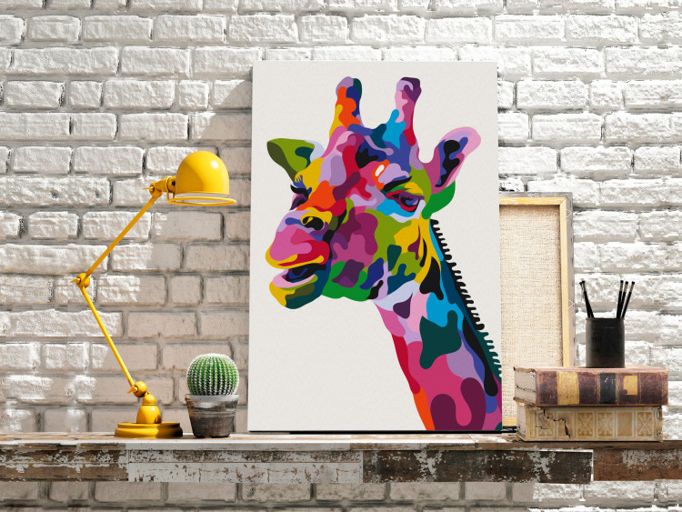 Paint by Number Kit Colourful Giraffe 117451 additionalImage 2