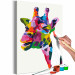 Paint by Number Kit Colourful Giraffe 117451 additionalThumb 3