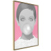 Poster Bubble Gum - unique composition with a woman's portrait on a pink background 117551 additionalThumb 5