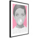 Poster Bubble Gum - unique composition with a woman's portrait on a pink background 117551 additionalThumb 2