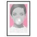 Poster Bubble Gum - unique composition with a woman's portrait on a pink background 117551 additionalThumb 15