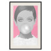 Poster Bubble Gum - unique composition with a woman's portrait on a pink background 117551 additionalThumb 18
