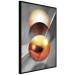 Wall Poster Newton's Pendulum - modern geometric composition in golden spheres 119251 additionalThumb 2