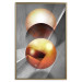 Wall Poster Newton's Pendulum - modern geometric composition in golden spheres 119251 additionalThumb 20