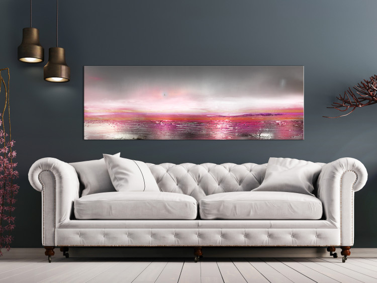 Canvas Art Print Abstract Art (1-part) - Pink World in Artistic Interpretation 122351 additionalImage 3