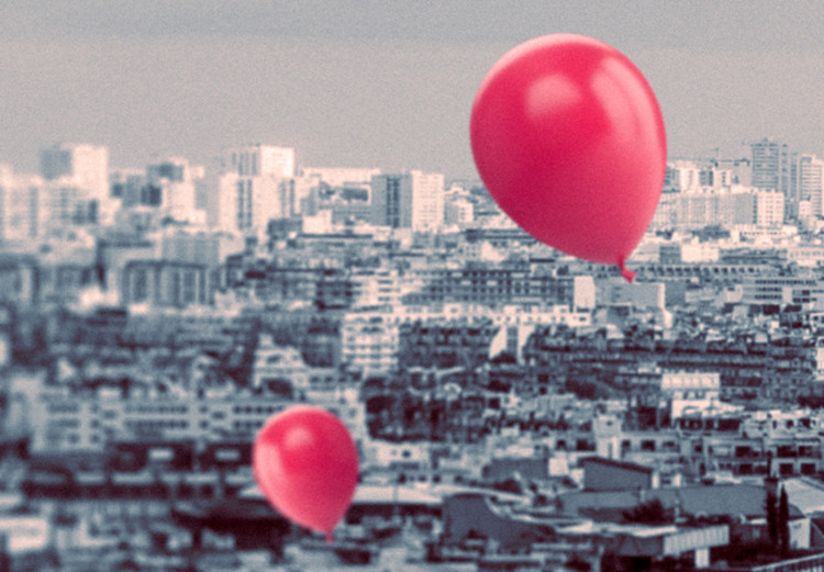Canvas Paris Balloon (5 Parts) Wide Red 123951 additionalImage 5