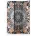 Room Divider Hetman's Mandala (3-piece) - colorful pattern from the Far East 124051