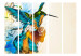 Room Divider Screen Bird's Music II (5-piece) - colorful bird amidst colorful nature 124151 additionalThumb 3