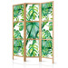 Room Divider Screen Jungle Leaves (3-piece) - pattern of tropical plants on a light background 124251 additionalThumb 5