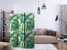 Room Divider Screen Jungle Leaves (3-piece) - pattern of tropical plants on a light background 124251 additionalThumb 4