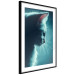 Poster Night Wanderer - portrait of a cat in winter night blue lighting 124451 additionalThumb 11