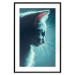 Poster Night Wanderer - portrait of a cat in winter night blue lighting 124451 additionalThumb 15