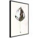 Wall Poster Winter Jewel - leaf from a plant covered in silver lying on white background 124951 additionalThumb 10