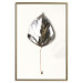Wall Poster Winter Jewel - leaf from a plant covered in silver lying on white background 124951 additionalThumb 16