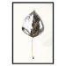 Wall Poster Winter Jewel - leaf from a plant covered in silver lying on white background 124951 additionalThumb 18