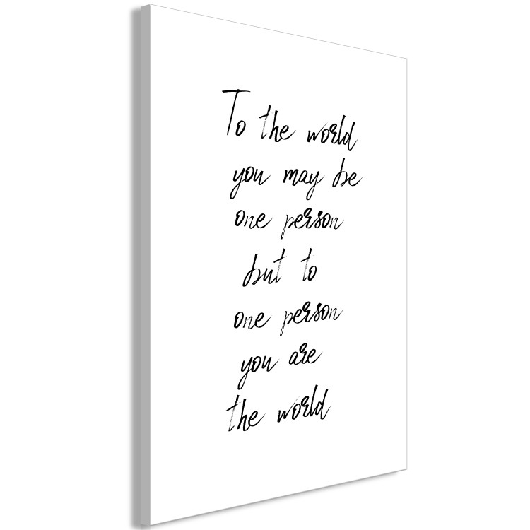 Canvas Art Print You're My World (1 Part) Vertical 125251 additionalImage 2