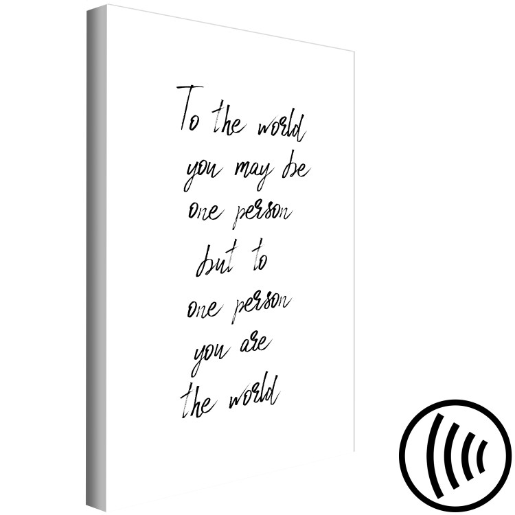 Canvas Art Print You're My World (1 Part) Vertical 125251 additionalImage 6
