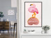 Poster Lovestruck Flamingo - pink bird and English text on a pastel background 125451 additionalThumb 3