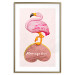 Poster Lovestruck Flamingo - pink bird and English text on a pastel background 125451 additionalThumb 20