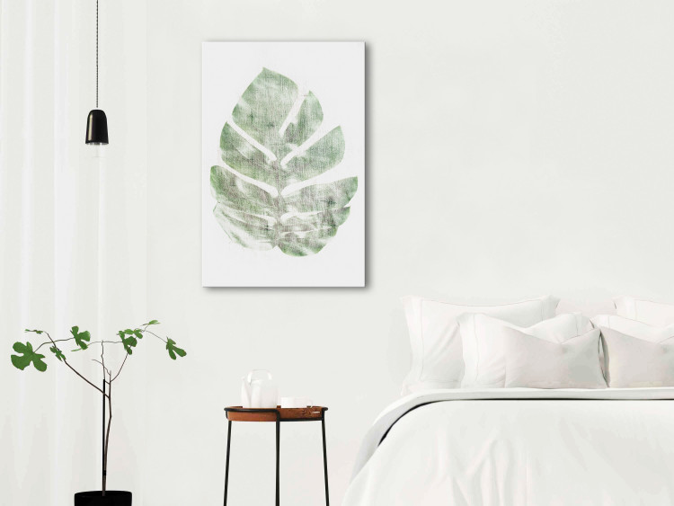 Canvas Print Green Sketch (1 Part) Vertical 126851 additionalImage 3