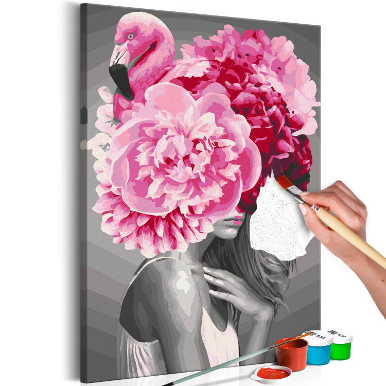 Paint by Number Kit Flamingo Girl 127351 additionalImage 3