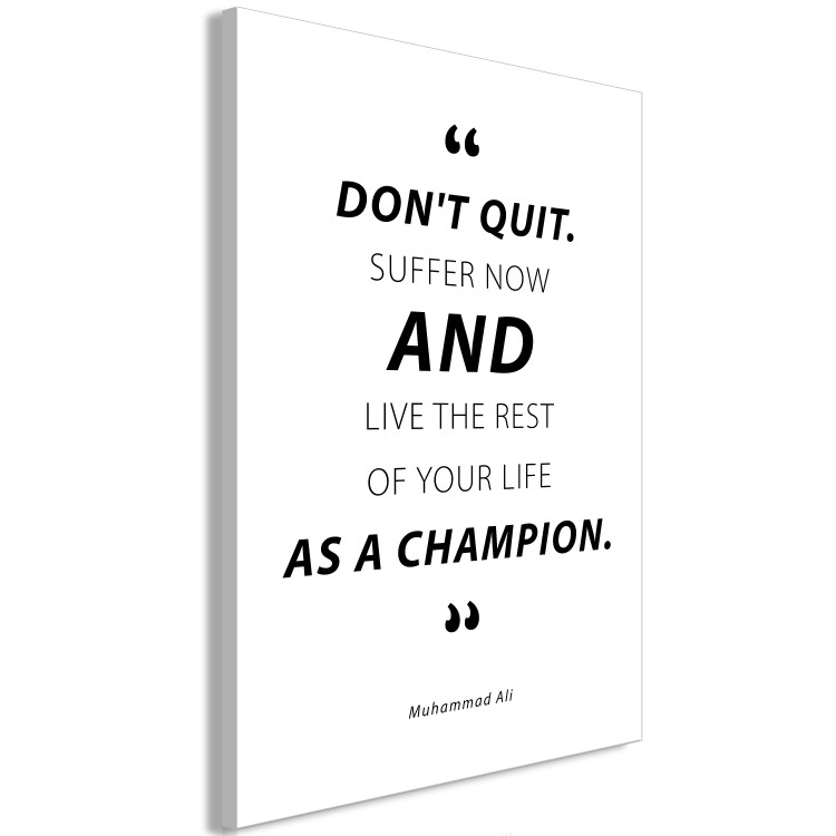 Canvas Quote - Muhammad Ali (1-part) vertical - motivational black text 128851 additionalImage 2
