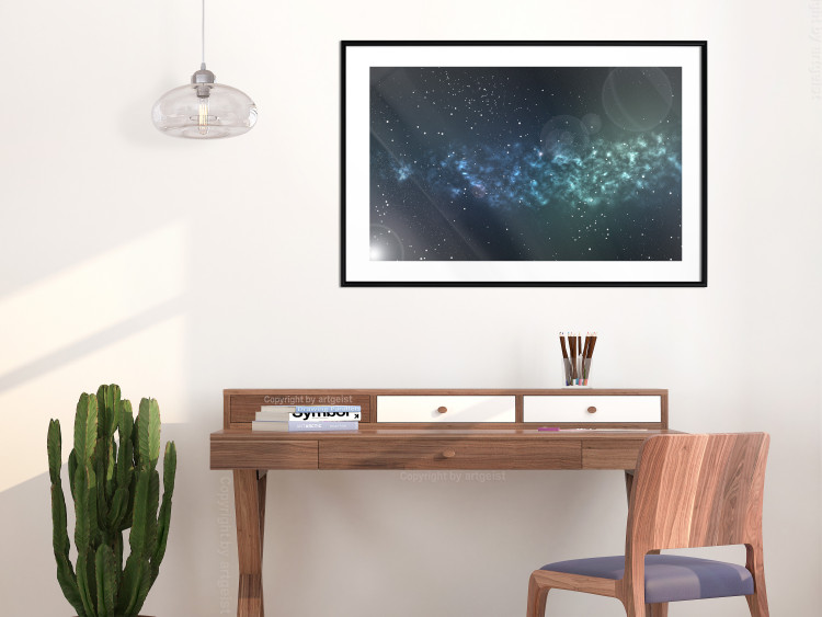 Poster Space - starry landscape and Milky Way against a dark cosmos background 129151 additionalImage 21