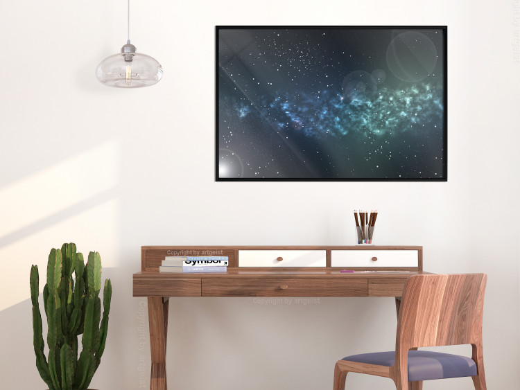Poster Space - starry landscape and Milky Way against a dark cosmos background 129151 additionalImage 12
